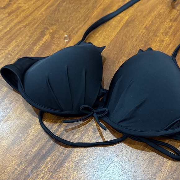 Victorias Secret Sexy Push-Up Black Halter Bikini Top size 36C - Picture 6 of 9